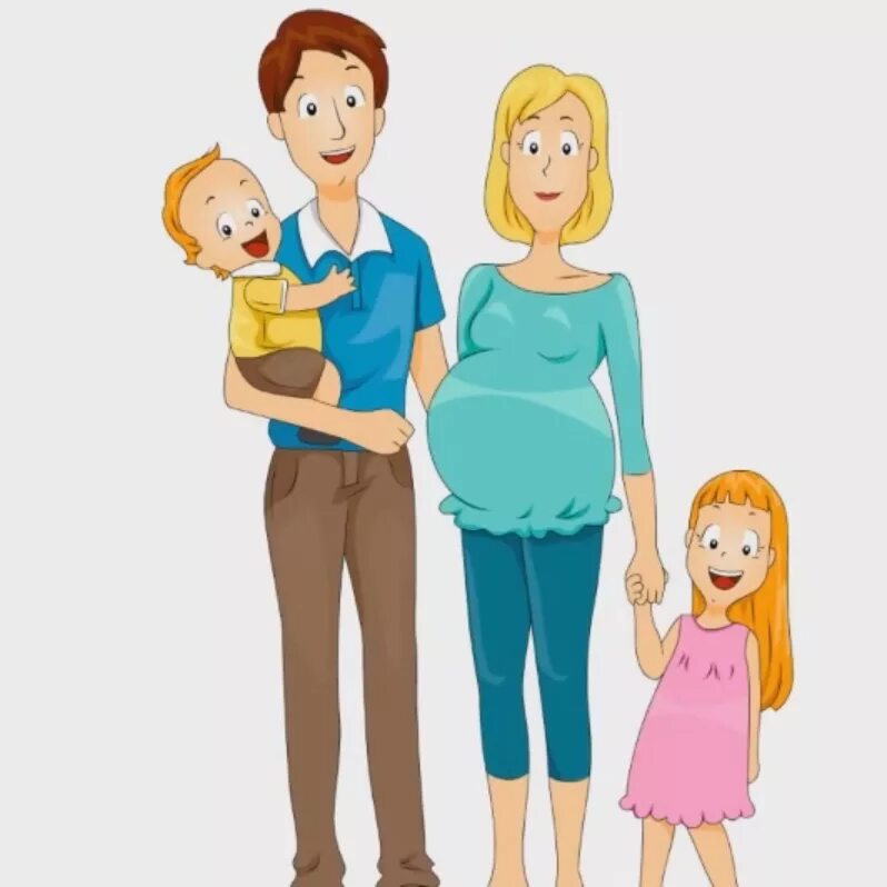 Беременную маму папу. Рисунок семья с беременной. Женщина рисунок для детей.