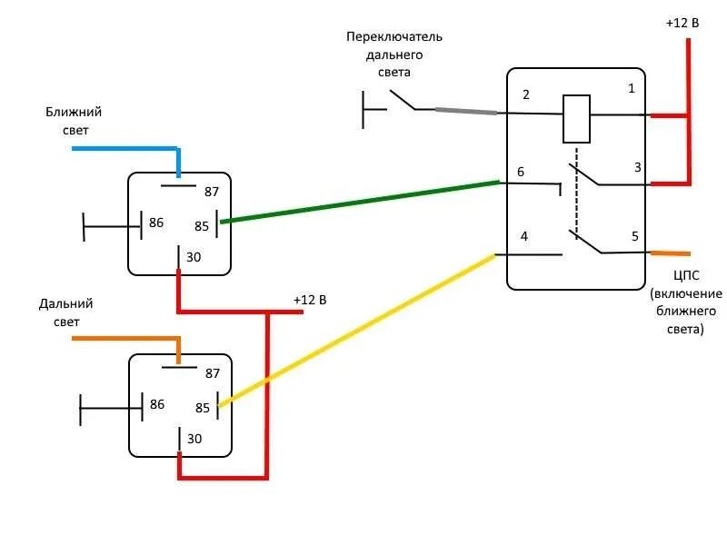 Дальний свет переключается на ближний. Реле переключения света фар ГАЗ 3110 схема. Реле переключения дальнего и ближнего света ГАЗ 3110. Реле дальнего света ГАЗ 3110. Реле ближнего света фар ГАЗ 3110.