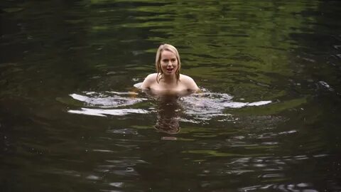 Bridgit Mendler nude swimming in Father of the Year (2018.