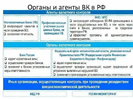 Валютный контроль федеральной налоговой службой
