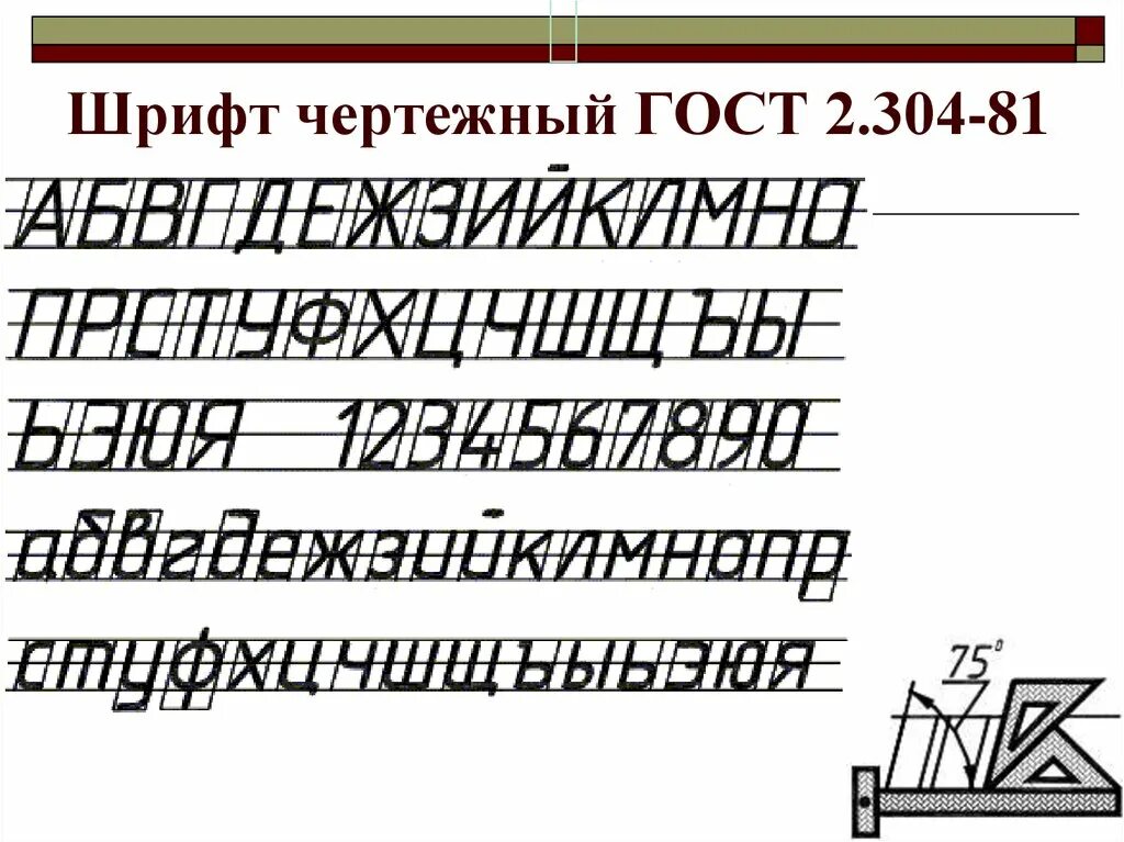 Шрифт гост. ГОСТ 2.304-81 шрифты чертежные. ГОСТ 2 304 81 шрифты чертежные цифры. Шрифты чертежные ГОСТ 2.304-81 строчные. 2.304-81 Шрифты чертежные.