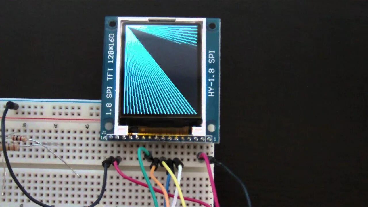 Arduino Connected to 1.8" SPI TFT LCD - YouTube