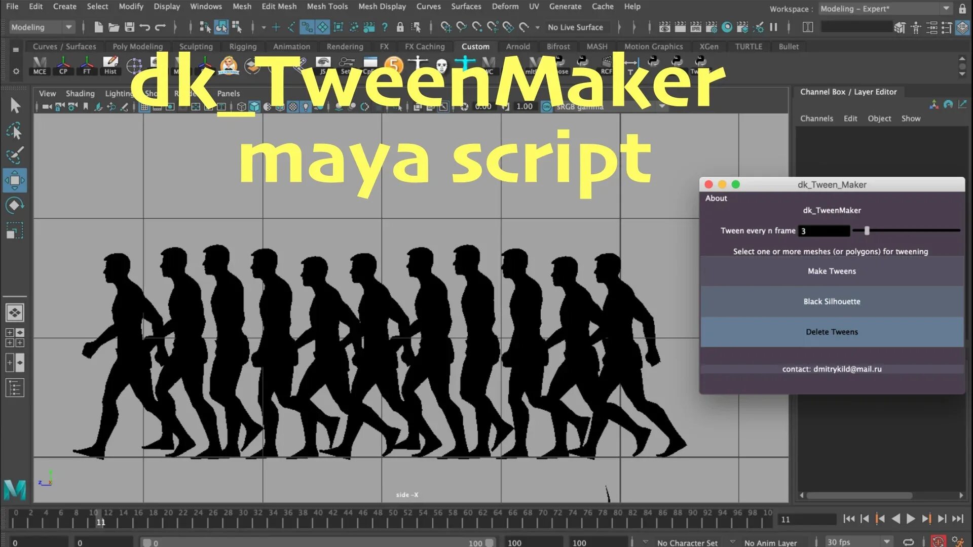 Maya script. TWEENMAKER. Программа TWEENMAKER. Script Editor Maya. Maya Snap script.