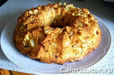 Калорийность шарлотки с яблоками