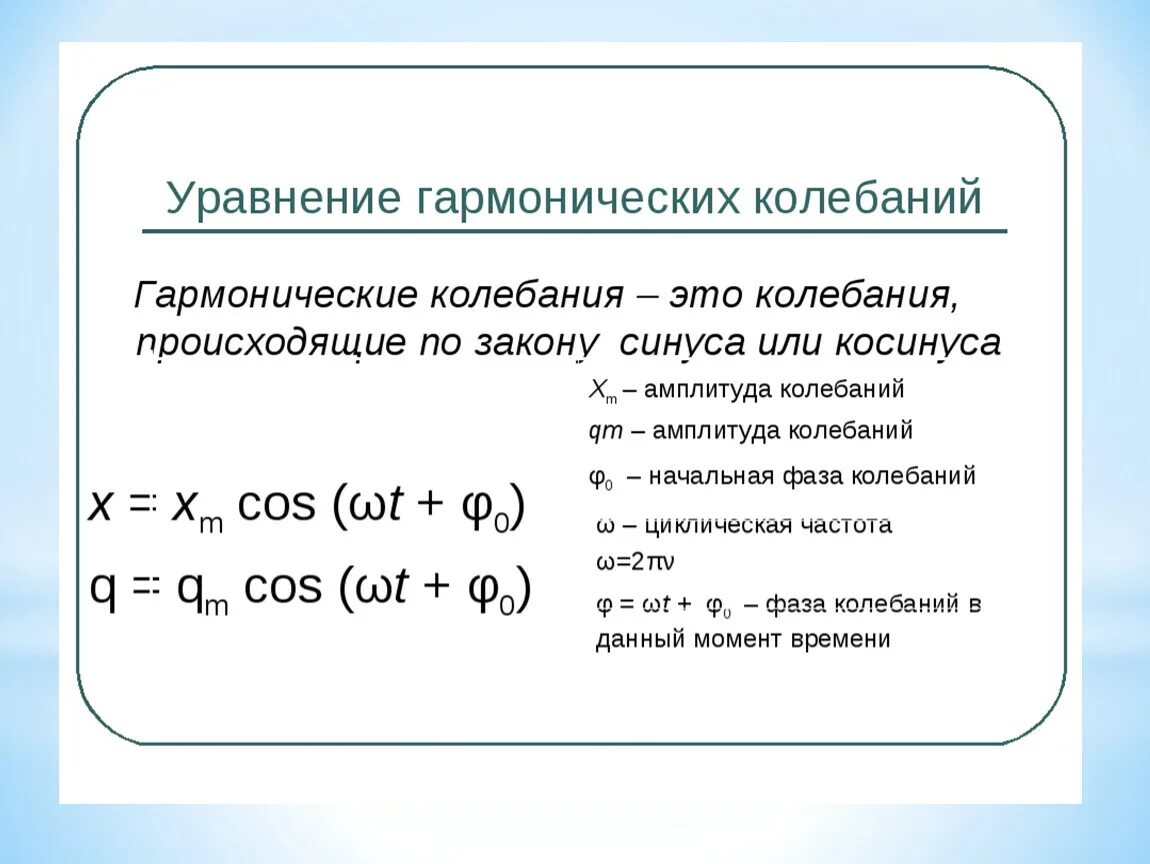 Какие колебания называются гармоническими? Напишите уравнение.. Уравнение гармонических колебаний формула. Составьте уравнение гармонических колебаний. Запишите уравнение гармонических колебаний.