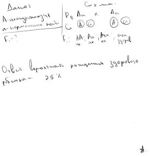 Близорукость наследуется как аутосомный доминантный признак
