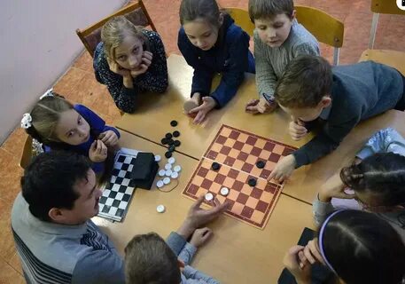 Кружок шашки в детском саду