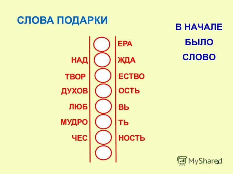 Найти слова подарки. Слова на р. Р-7. Слова на ер в начале.