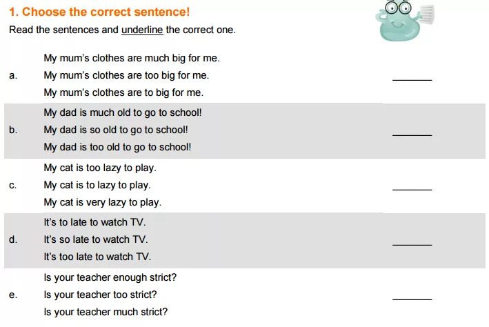 Answers please choose 1