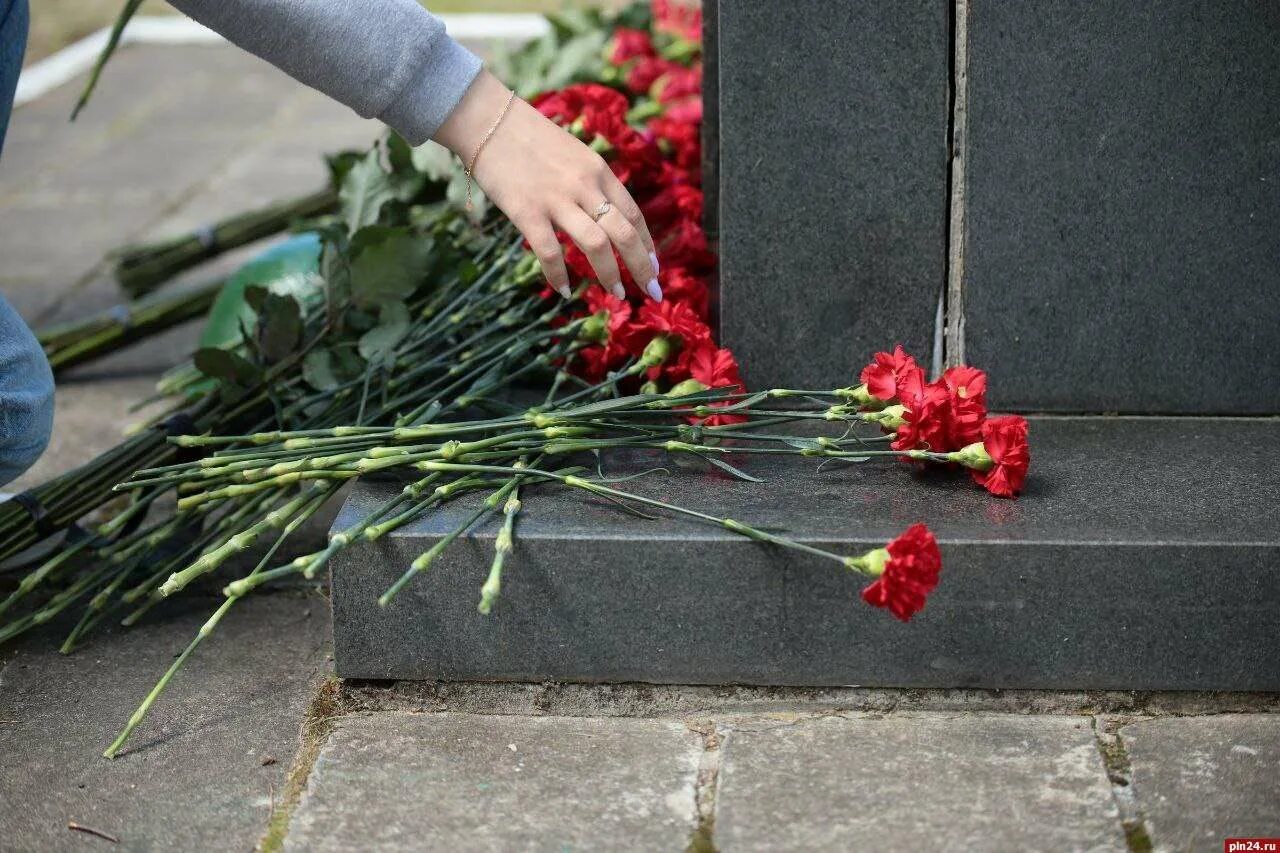 Траурный день это. Цветы погибшим. Возложение цветов к памятнику погибшим 2022. Память о погибших на войне. Умирающие цветы.