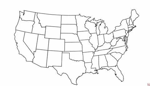 Карта штатов сша