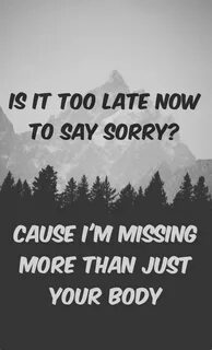 Sorry but now