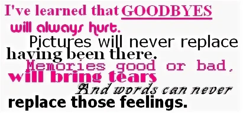 Getting hurt