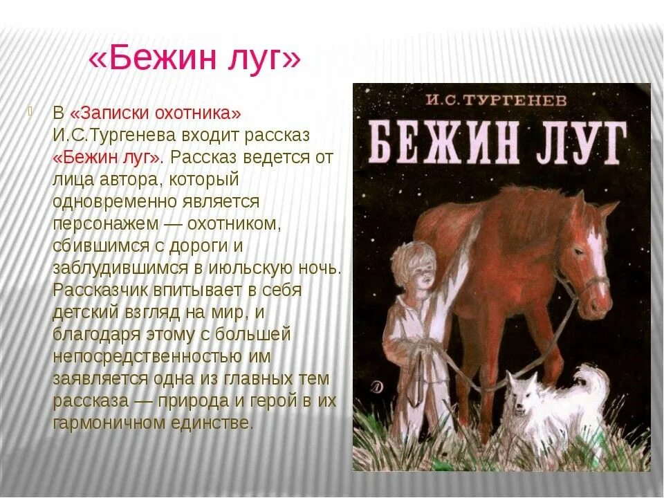 Тургенев Записки охотника Бежин луг. Рассказ Ивана Сергеевича Тургенев Бежин луг. Краткий пересказ Тургенев Бежин луг.