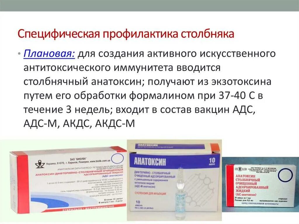 Вакцина акдс алгоритм