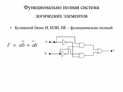 Элементы логических систем