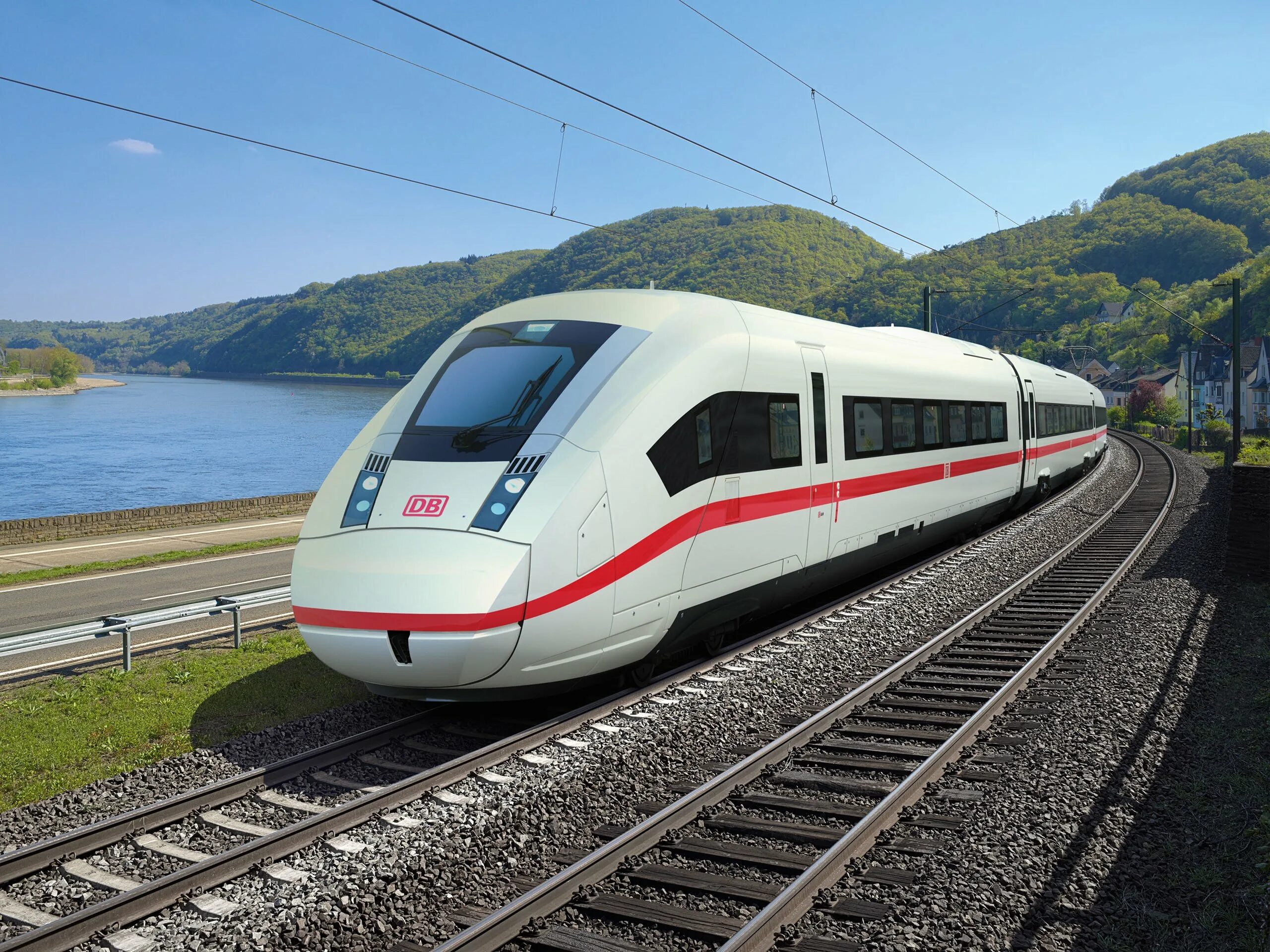 Железная дорога Германии (Deutsche Bahn). Скоростной поезд Сименс. Поезд Deutsche Bahn. Ice 4 Siemens.