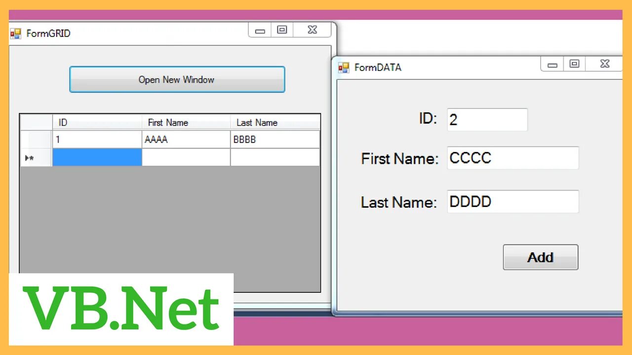 Add format. Add net. MENUSTRIP C# Windows forms. Show Video Tutorial in Windows form.