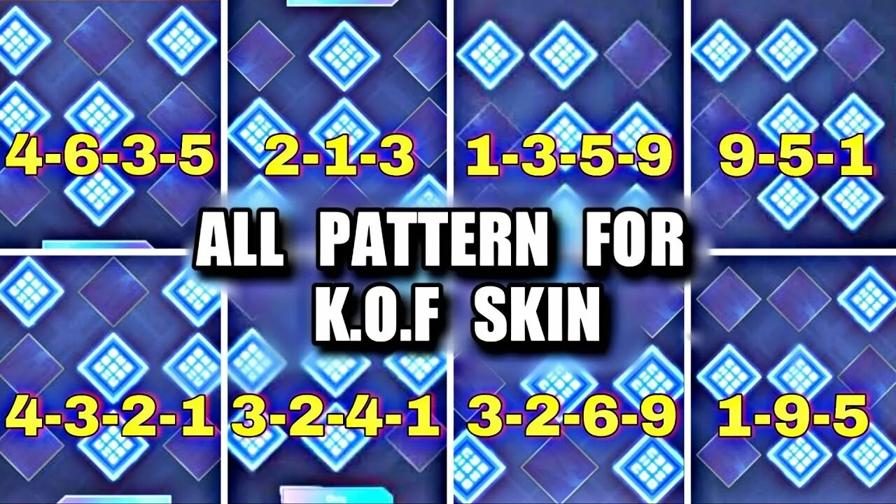 Коф паттерны мобайл. Бинго kof. мобайл легенд коф бинго. млбб бинго коф. kof bingo pattern.