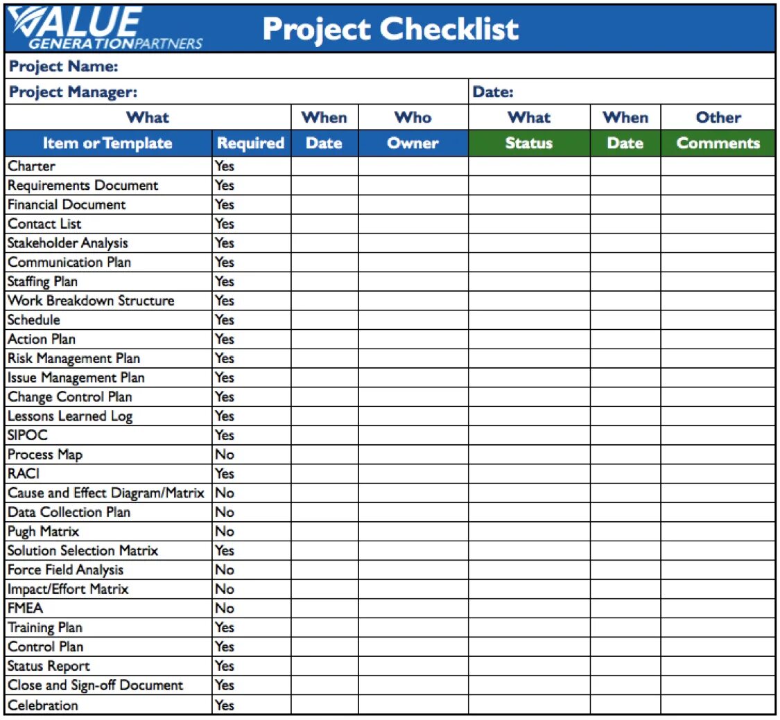 Project Checklist. Чек лист. Management Checklist. Шаблоны управления проектами в excel. Лист project