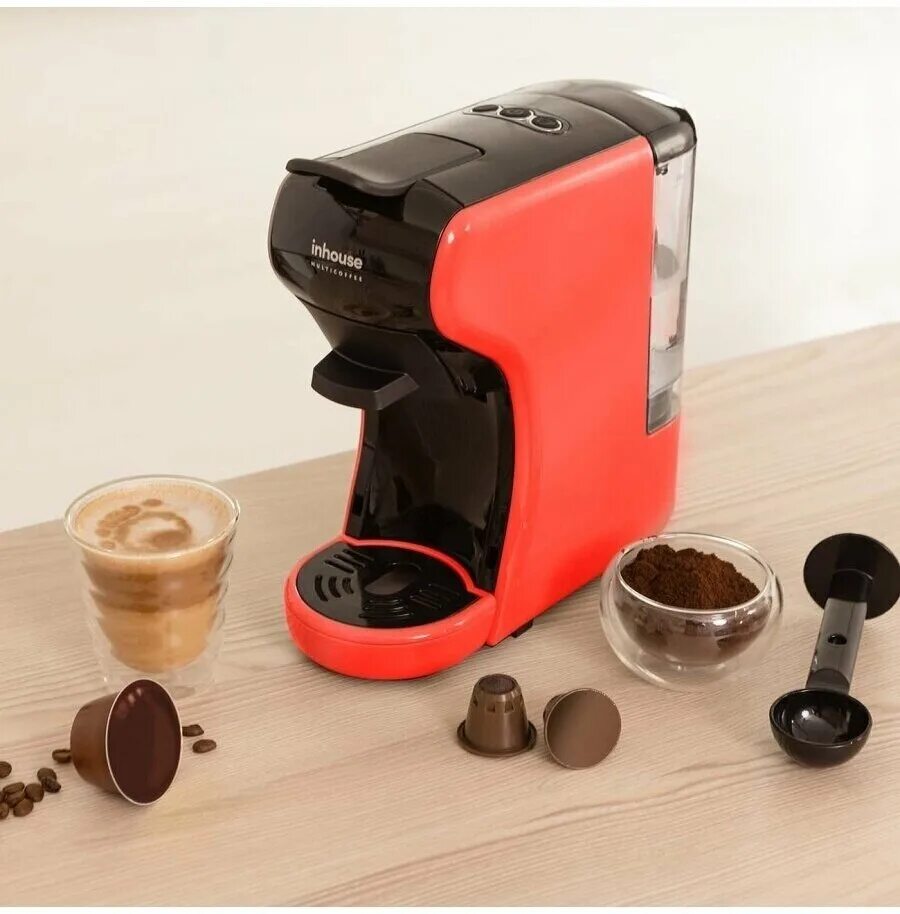 кофеварка капсульная inhouse multicoffee icm1901br. кофемашина капсульного типа inhouse multicoffee icm1902wg. капсульная кофемашина inhouse multicoffee. кофемашина капсульного типа inhouse multicoffee icm1904bg. кофемашина капсульная бежевая kitfort.