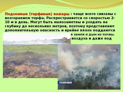Почему торф горит