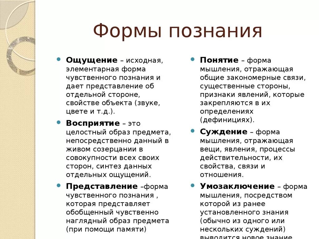 Формы чувственного познания Обществознание 10 класс. Формы познания 6 класс. Форты Познани. Виды познания и формы познания.