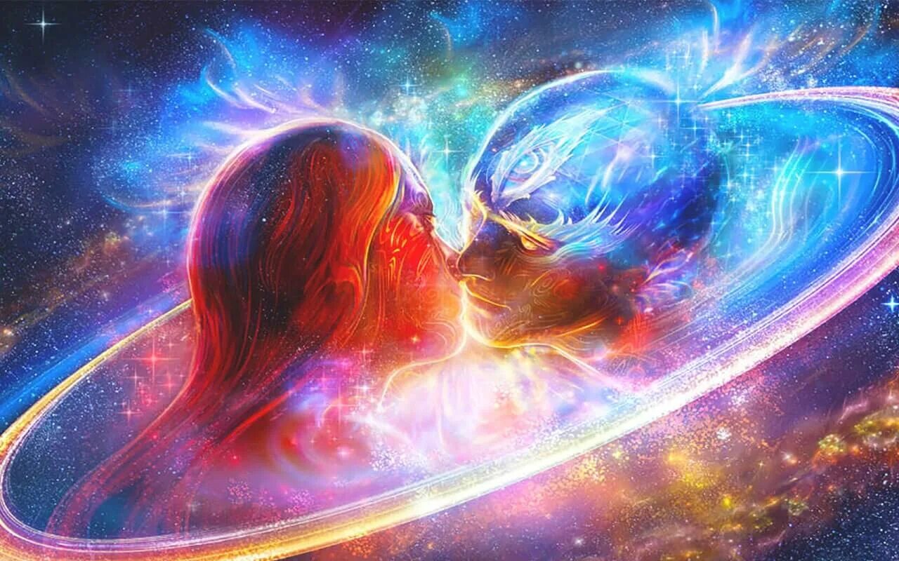 Души близнецовые пламена. Тантра Близнецовых Пламен. Сказочная Вселенная. Вселенная и любовь. Мужчина и женщина космос.