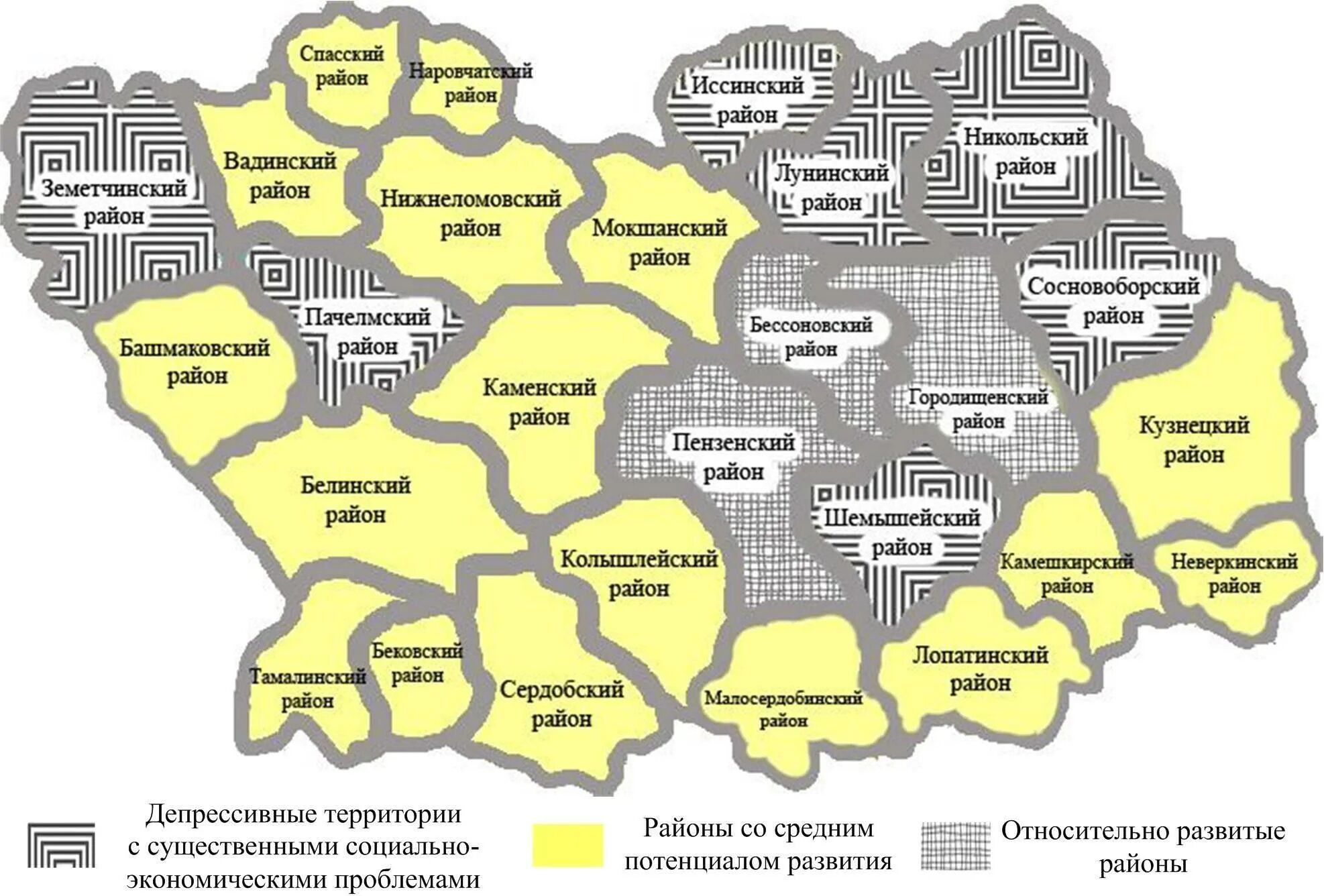 Какой район какой деревни. Районы Пензы на карте. Районы Пензенской области. Пенза по районам. В Пензенской области 27 районов.