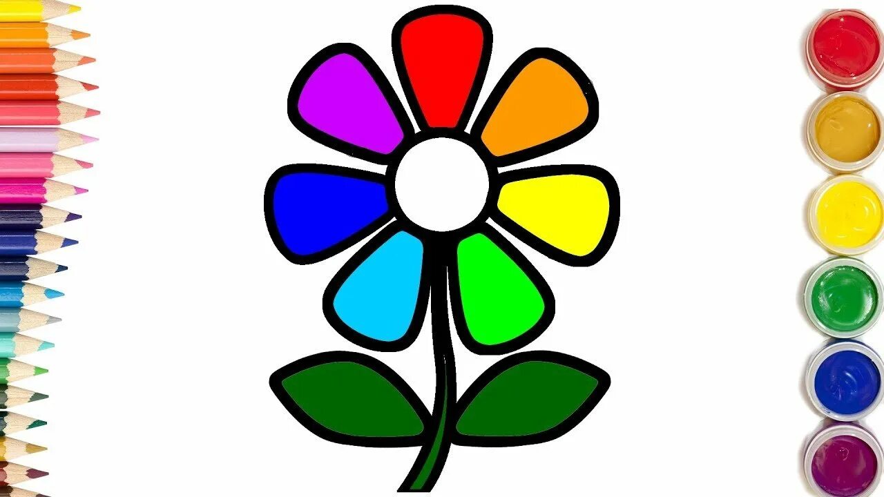 Простые рисунки красками для малышей. Как раскрасить птицу. Раскрашиваем красками для детей. Сочетание цветов раскраски. Цветик семицветик 2022.