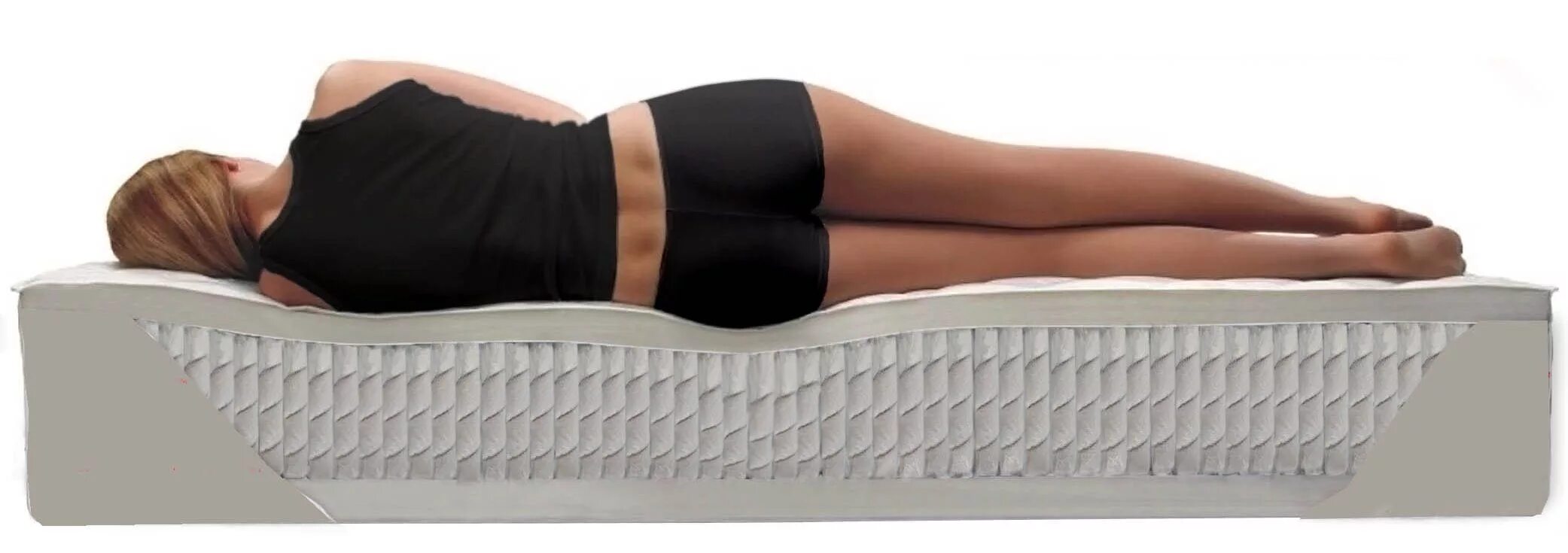 ткань для матрасов. женщина на матрасе. выбор матраса. ортопедический матрас позвоночник. можно ли сидеть на матрасе.