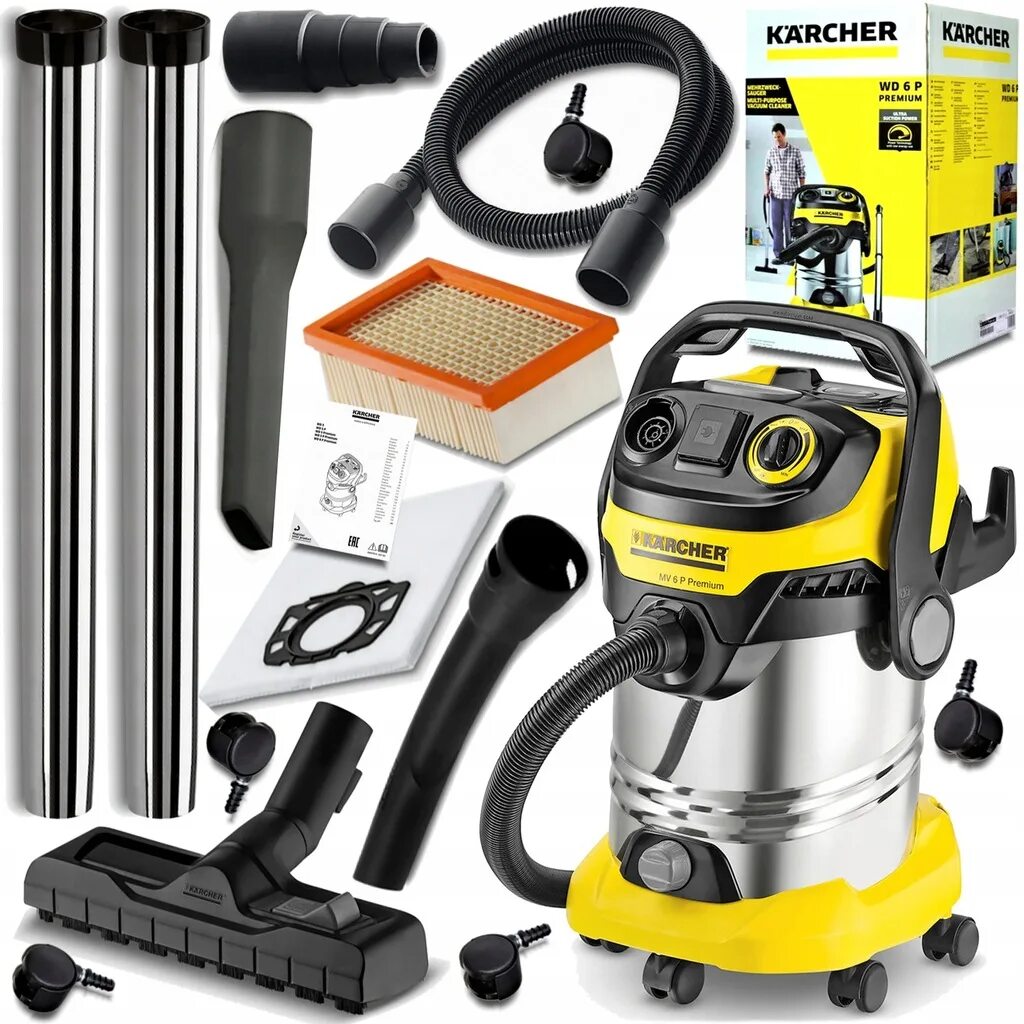 Керхер wd купить. Пылесос Karcher WD 6. Karcher WD 6 Premium. Строительный пылесос Karcher WD 6 P Premium. Пылесос Керхер wd6p.