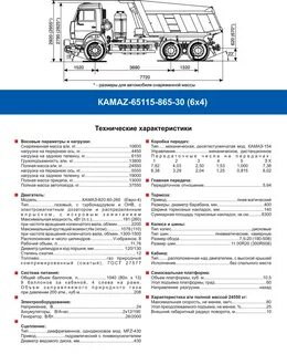 Характеристики камаза самосвала 6520