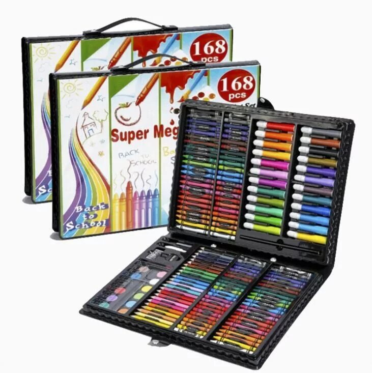 Art set. Super mega art set 168. unihit набор для рисования. чемоданчик юного художника simple shop 150. популярные наборы для рисования.