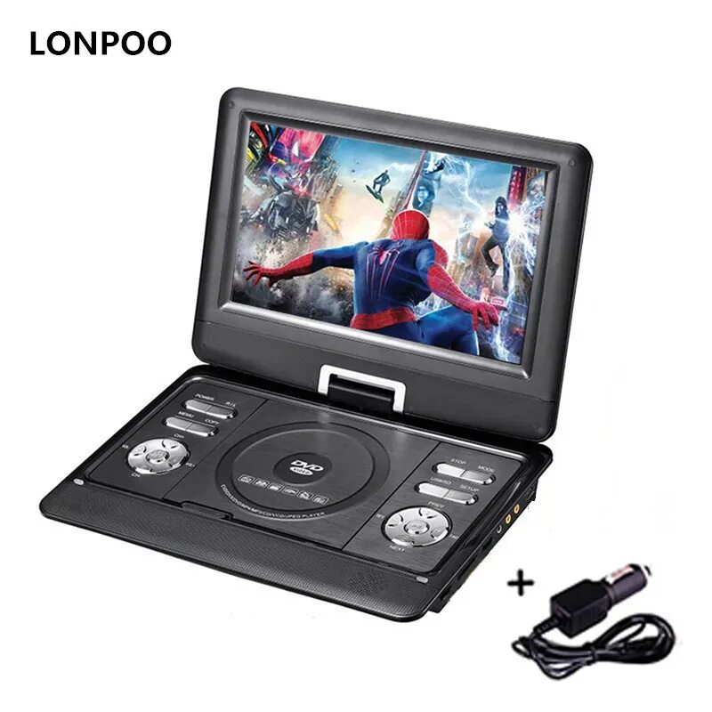 Портативный двд тв. Портативный DVD плеер EVD. Портативный DVD плеер LONPOO. Portable DVD Player t-pdvd7000. Портативный телевизор с двд плеером.