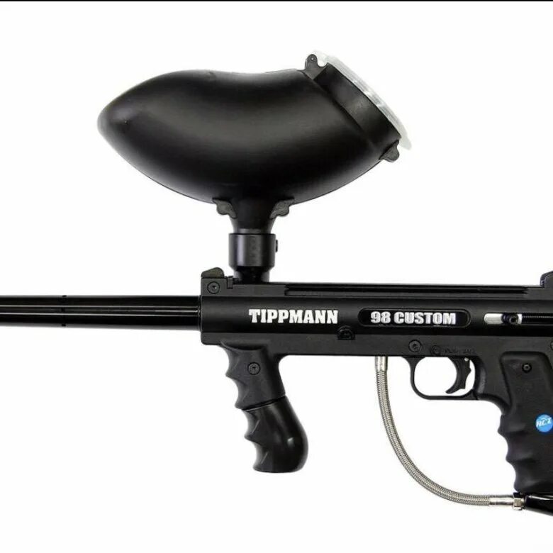 Маркер стреляющий краской. Tippmann 98 custom. пейнтбольный маркер типман. пейнтбольный маркер tippmann 98 rental. маркер типман 98 кастом.