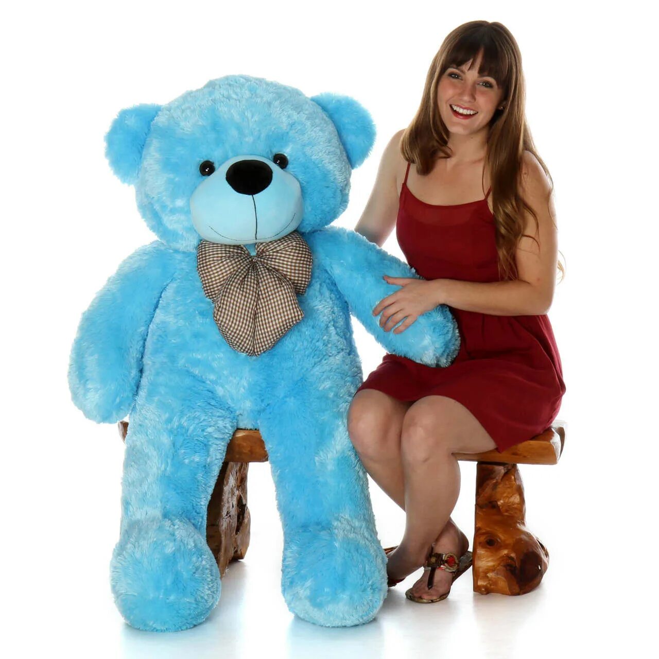 Bulky Bear. Ролики Teddy Blue. Plush Teddy Suit female.