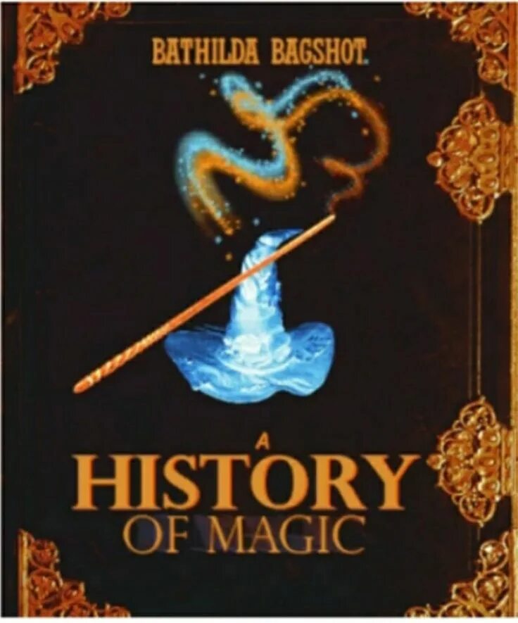 История магии книга. История магии Батильда бэгшот. История магии учебник Хогвартса. Обложка книги история магии.