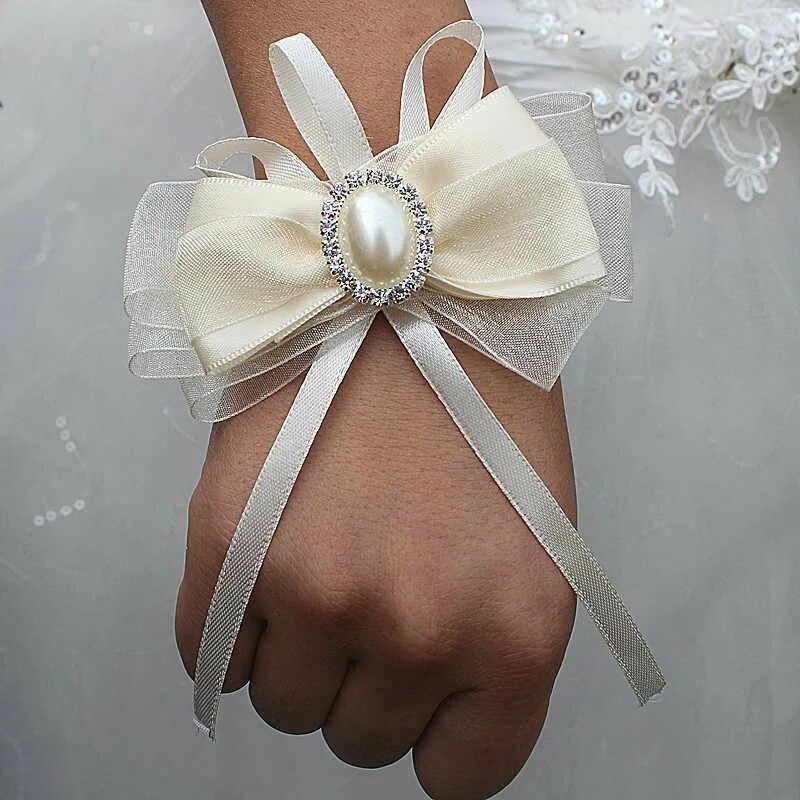 Завязки для цветов. Повязки для подружек невесты. Повязки на руку для подружек невесты. Браслет для подружек невесты.. Украшение на руку для подружек невесты.