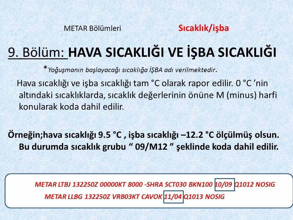 Metar. Metar