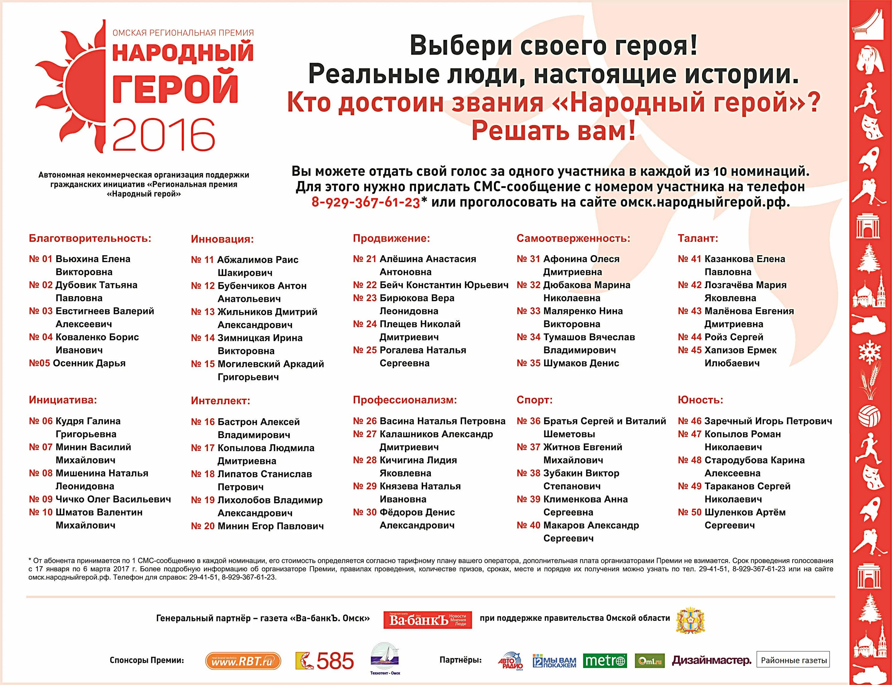 На выборы сколько дней выходных. Народные герои. Народное голосование. ОМСКНАРОДНЫЙ гекрой РФ.