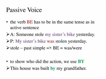 Steal passive voice