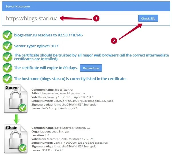 Как на бегете проверить SSL. Интернет соединения https