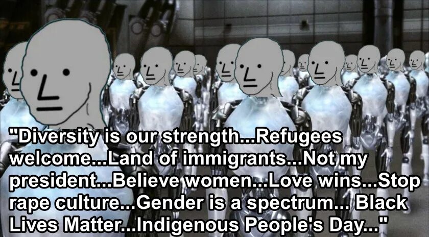 Be npc or die script. Нпс мем. diversity is our strength. npc meme diversity. angry npc meme.