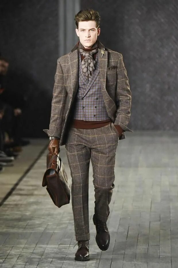 Grey herringbone Yorkshire tweed slim fit jacket Men's blazers & jackets from Ch