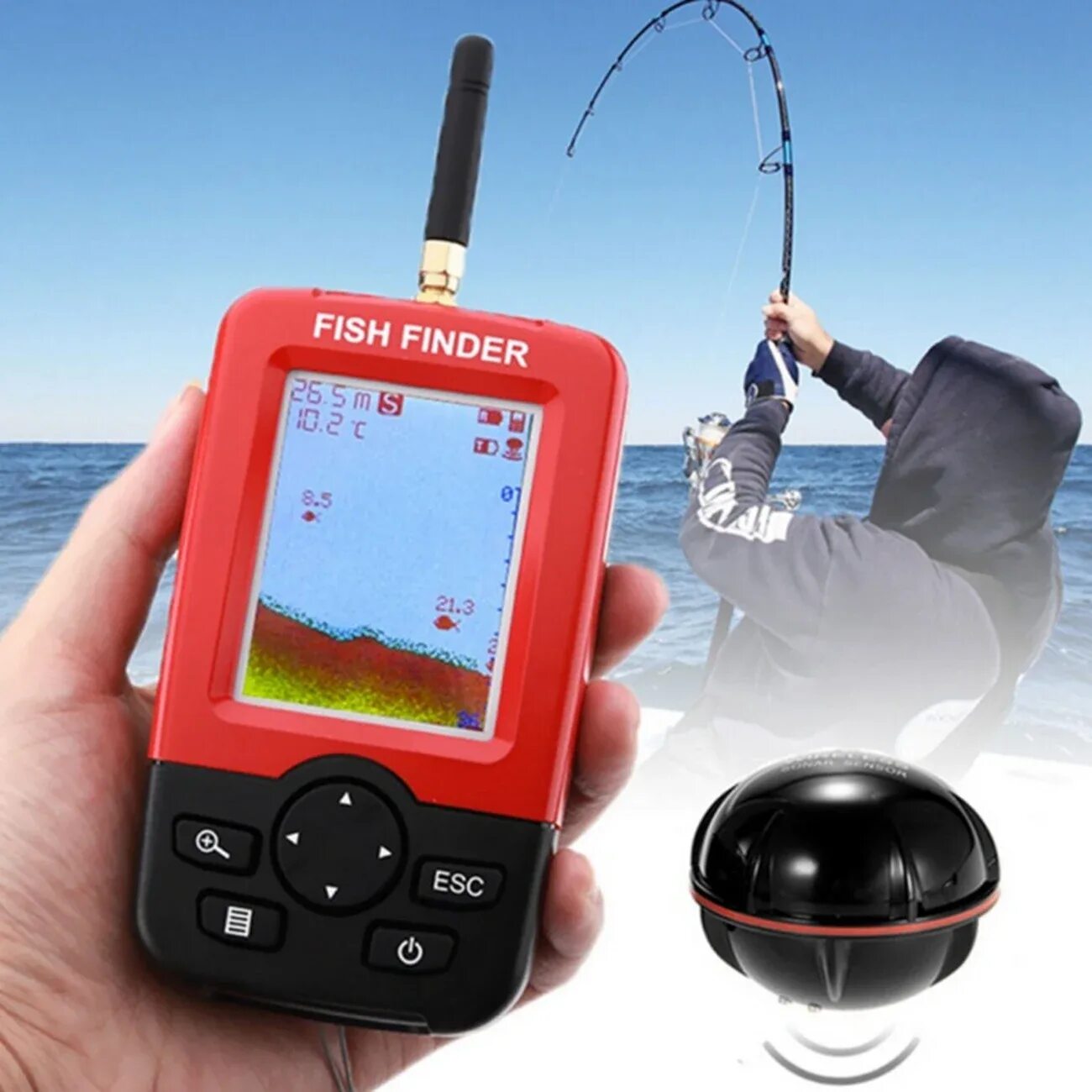 Хороший недорогой эхолот для рыбалки. Эхолот Fish Finder XJ-01. Эхолот Wireless Sonar sensor. Датчик зимний для эхолота Fish Finder. Портативный беспроводной эхолот Fisherman Wireless.