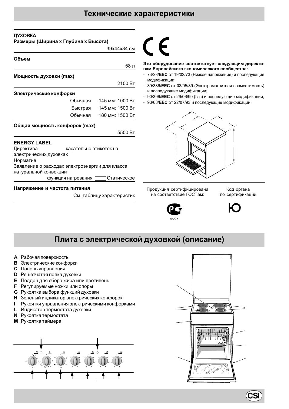 Как включить духовку индезит. Электрическая плита Индезит к 300 е.