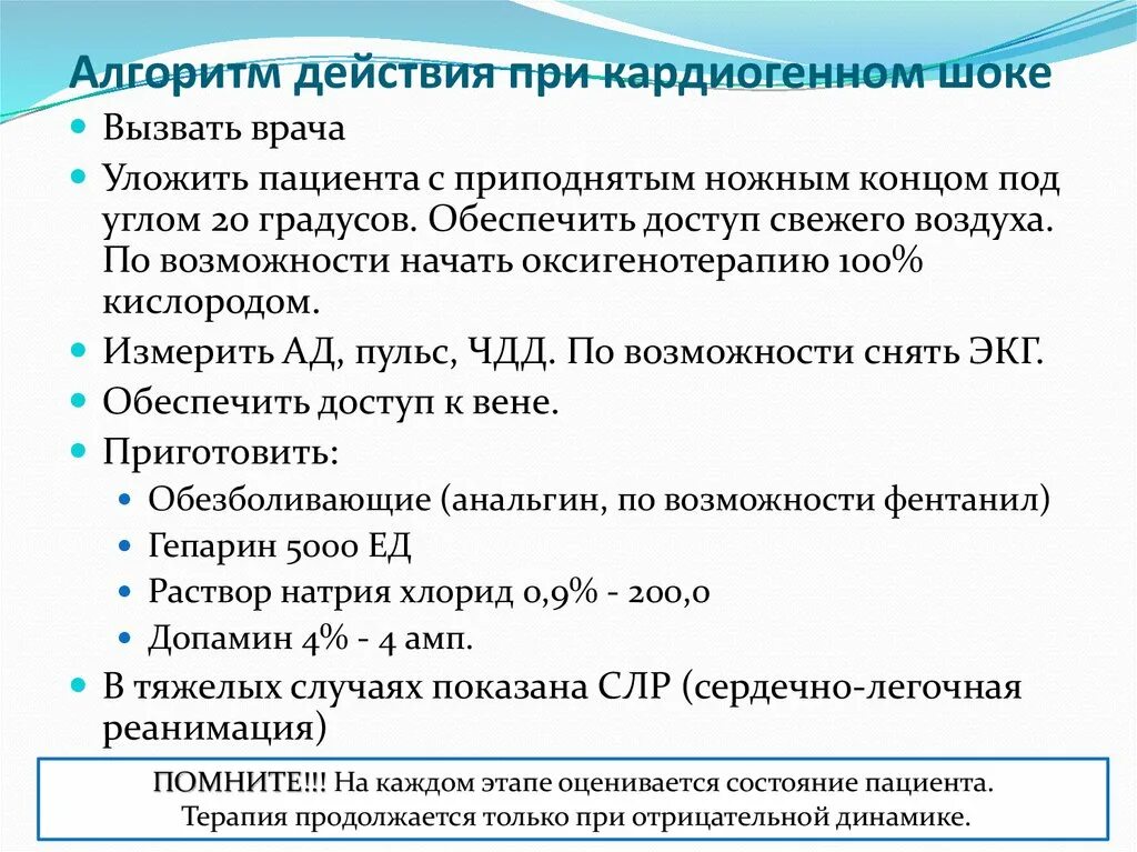 Алгоритмы скорой помощи 2023. Кардиогенный ШОК неотложная помощь. Оказание неотложной помощи при кардиогенном шоке. Алгоритм оказания неотложной помощи при кардиогенном шоке. Кардиогенный ШОК тактика медсестры.