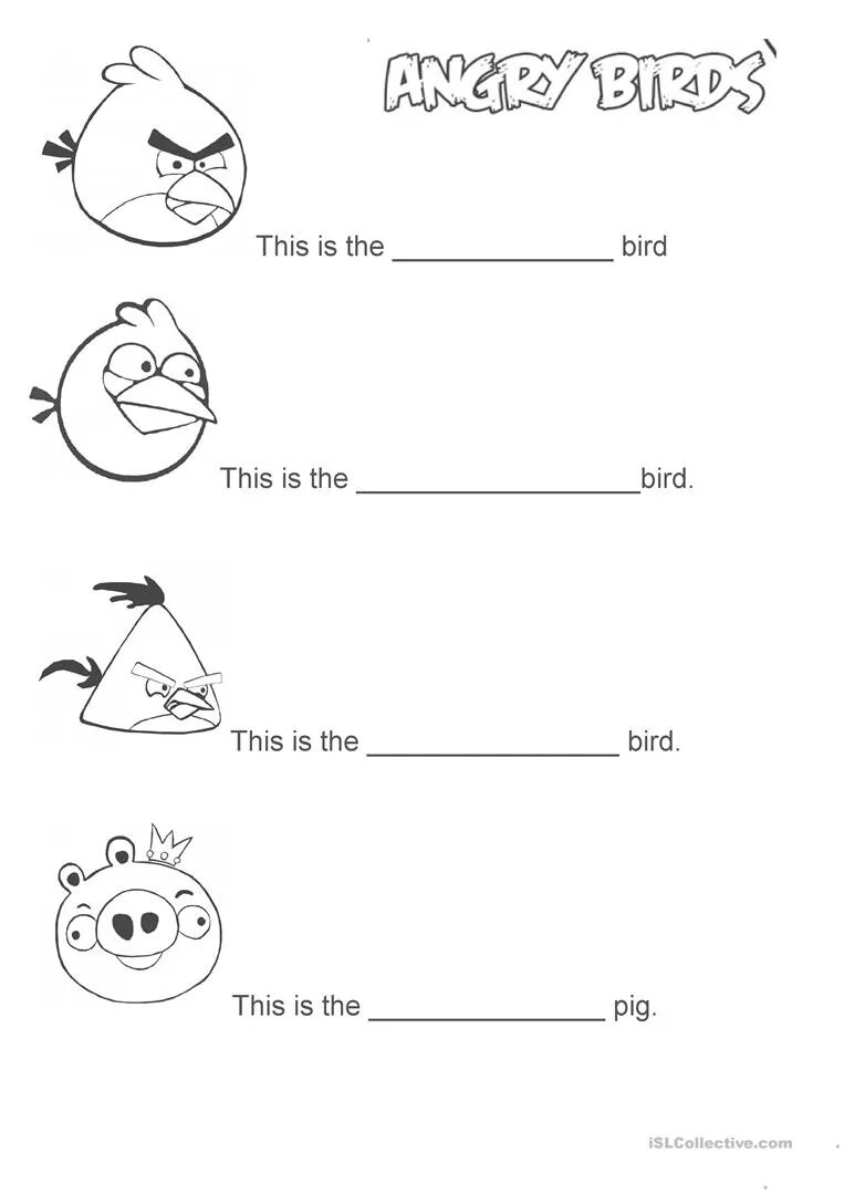 Birds Worksheets for Kids. Птицы на английском языке задания. Angry Birds Sheets. Angry Worksheets.