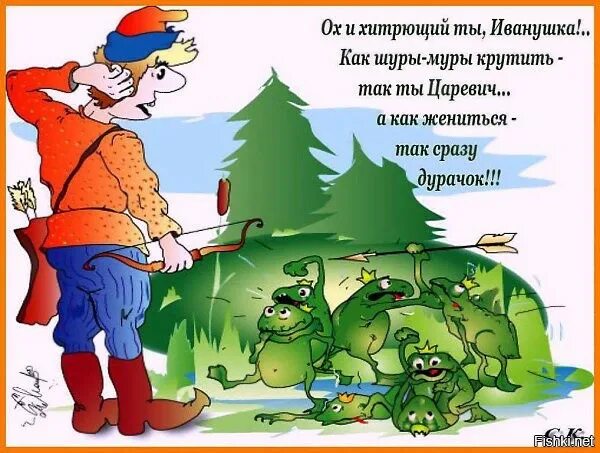 Царевича не надо. Анекдот про царевну лягушку. Смешные анекдоты про Ивана царевича. Шутки про Ивана царевича.